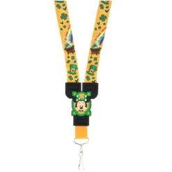 Disney Lanyard - Minnie And Mickey Mouse St. Patrick's Day