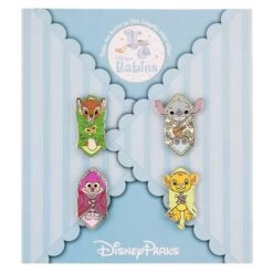Disney 4 Pin Set - Disney Babies - Stitch Simba Cheshire Bambi