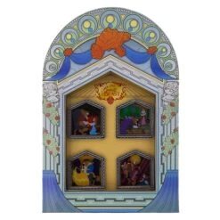 Disney 4 Pin Boxed Pin Set - Beauty And The Beast - 25 Enchanted Years
