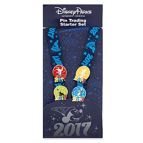 Disney 4 Pin Starter Set - 2017 Logo - Mickey And Friends - Image 3