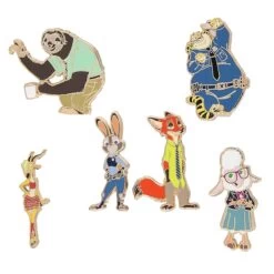 Disney 6 Pin Set - Zootopia - Judy And Friends