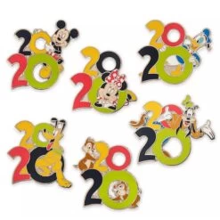 Disney 7 Pin Booster Set - Mickey & Friends - Walt Disney World 2020 Logo
