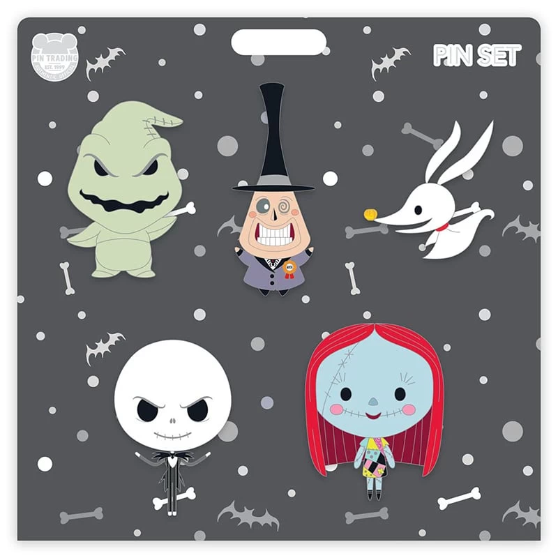 Disney Pin Set - Tim Burton's The Nightmare Before Christmas - Cute Characters - Image 2