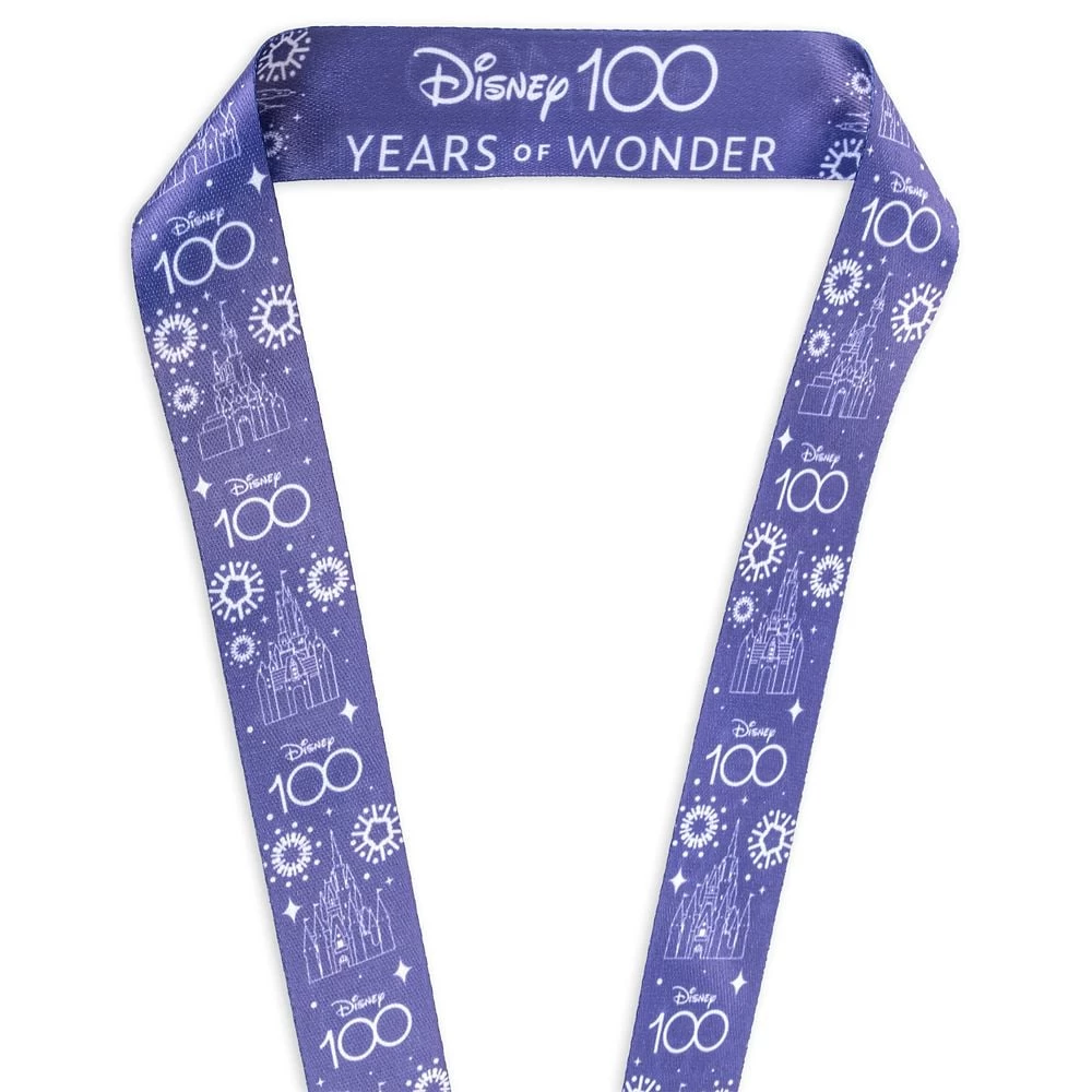 Disney Lanyard - Disney100 Years Of Wonder With Medallion - Image 2