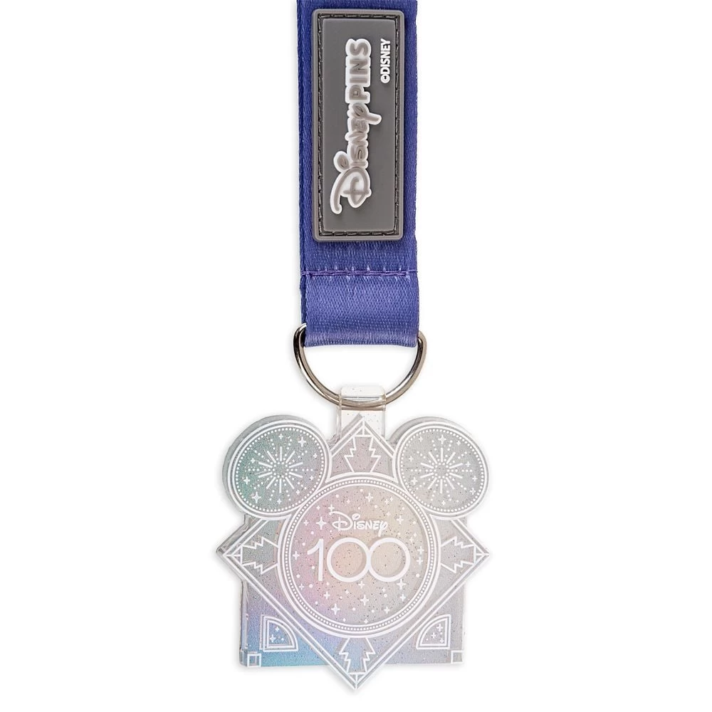 Disney Lanyard - Disney100 Years Of Wonder With Medallion - Image 3