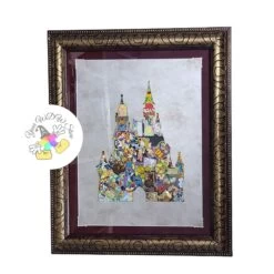 Disney Framed Pin Set - Deluxe Castle Collage Pinset